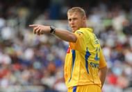 Former England all-rounder Andrew Flintoff in CSK colors (Image Credits: Getty Images)